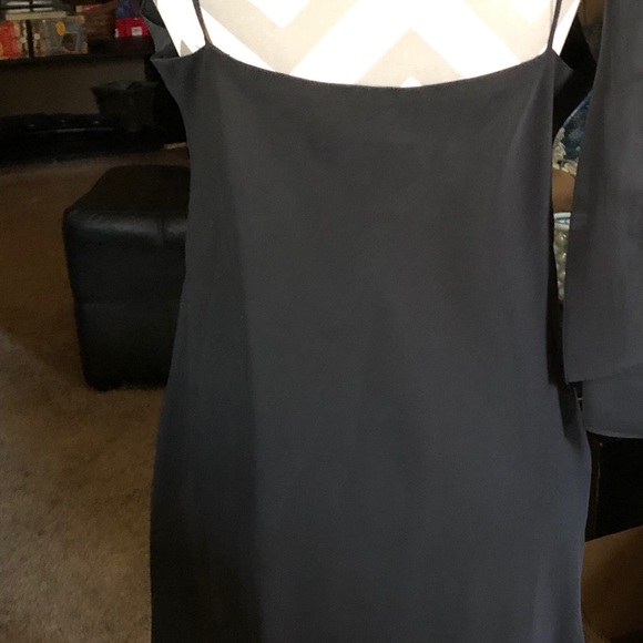 Long Paige Vintage New York Black Cocktail Dress with a Flirty Hem SHIPS FREE - Picture 8 of 11